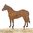 Ruosteinen hevonen 17 x 16 cm