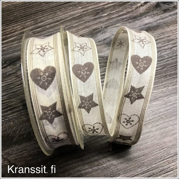 Kuvionauha t&auml;htisyd&auml;n harmaanruskea