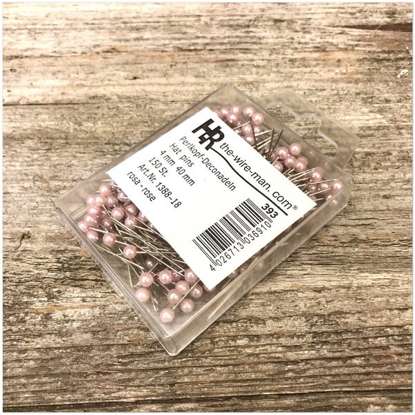 SomisteNuppineula vaaleanpunainen 4 mm 150 kpl