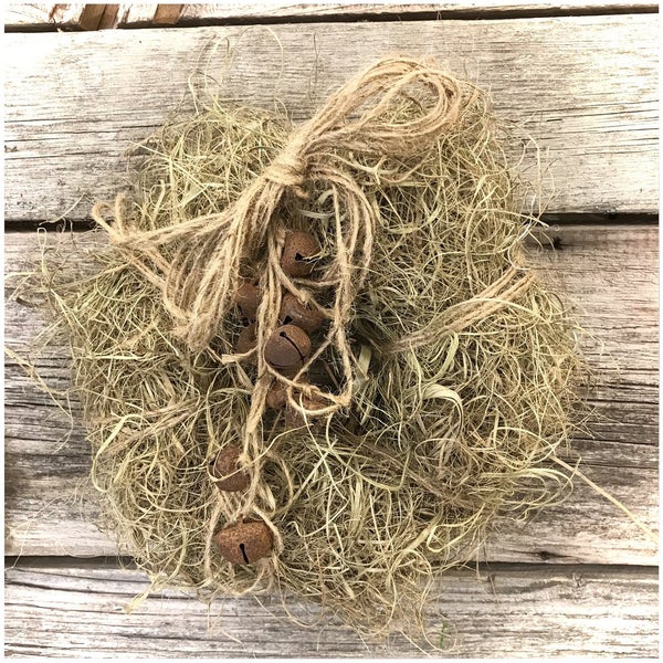 Merihein&auml;kranssi ruostekelloketjulla 30 cm