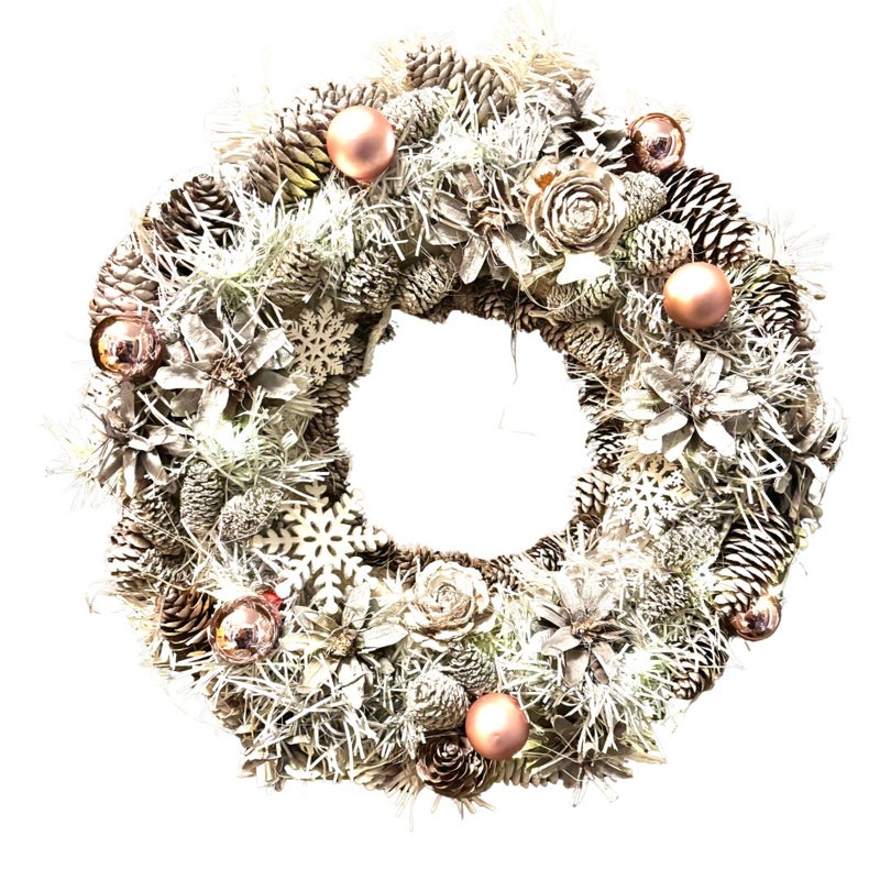 Kranssi pinkromantic valoilla