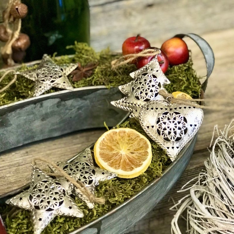 Metallinen syd&auml;n antiikkihopea