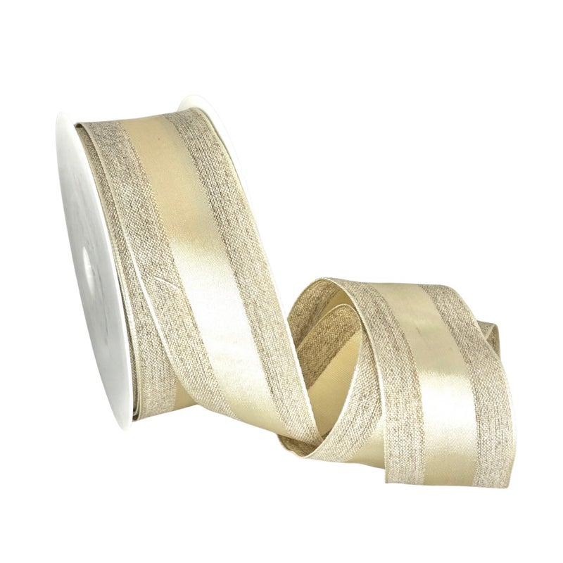 Pellavanauha kulta 40 mm leve&auml;n&auml;