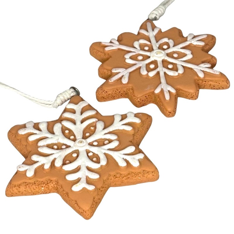 Lumihiutale piparkakku - kaksi mallia